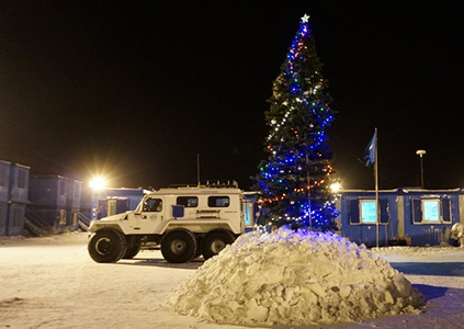 Для солдат Северного флота в Арктике доставлены новогодние елки

