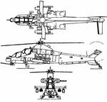 Схема вертолета CSH-2 Rooivalk
